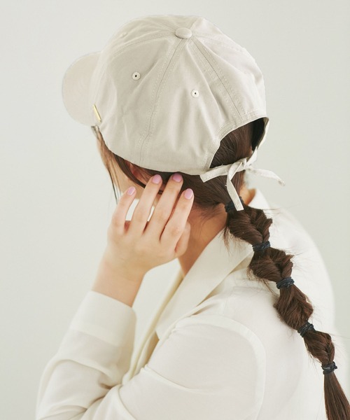 ROPE' PICNIC（ロペピクニック）の「リサイクルバックリボンキャップ/リンクコーデ（キャップ・レディース・ブラック/ピンク/キナリ/サックスブルー・FREE）」の5枚目の写真