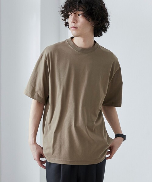 coen（コーエン）の「【WEB限定】【WELLTECT】ベーシックシンプルTシャツ（Tシャツ/カットソー・メンズ・ホワイト/ライトグレー/ネイビー/ダークグレー/ブラック/ベージュ/ロイヤルブルー・S/M/L/XL）」の5枚目の写真