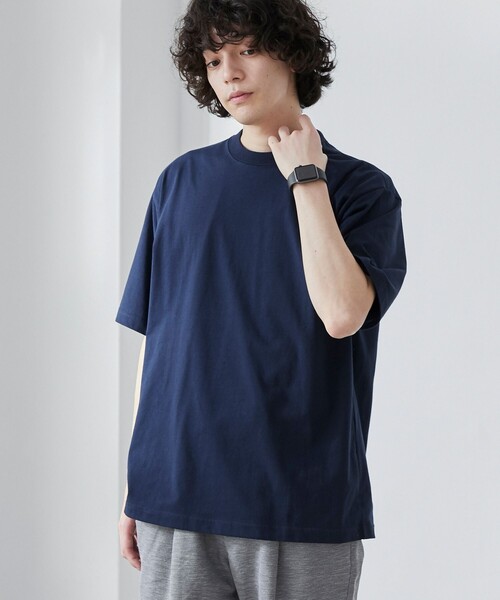 coen（コーエン）の「【WEB限定】【WELLTECT】ベーシックシンプルTシャツ（Tシャツ/カットソー・メンズ・ホワイト/ライトグレー/ネイビー/ダークグレー/ブラック/ベージュ/ロイヤルブルー・S/M/L/XL）」の6枚目の写真