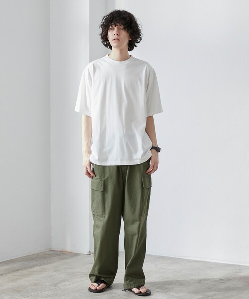 coen（コーエン）の「【WEB限定】【WELLTECT】ベーシックシンプルTシャツ（Tシャツ/カットソー・メンズ・ホワイト/ライトグレー/ネイビー/ダークグレー/ブラック/ベージュ/ロイヤルブルー・S/M/L/XL）」の9枚目の写真