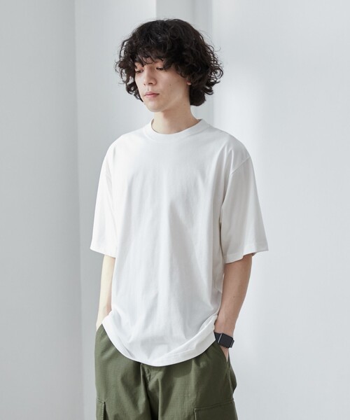 coen（コーエン）の「【WEB限定】【WELLTECT】ベーシックシンプルTシャツ（Tシャツ/カットソー・メンズ・ホワイト/ライトグレー/ネイビー/ダークグレー/ブラック/ベージュ/ロイヤルブルー・S/M/L/XL）」の10枚目の写真