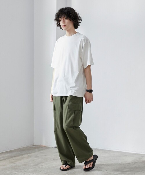 coen（コーエン）の「【WEB限定】【WELLTECT】ベーシックシンプルTシャツ（Tシャツ/カットソー・メンズ・ホワイト/ライトグレー/ネイビー/ダークグレー/ブラック/ベージュ/ロイヤルブルー・S/M/L/XL）」の11枚目の写真