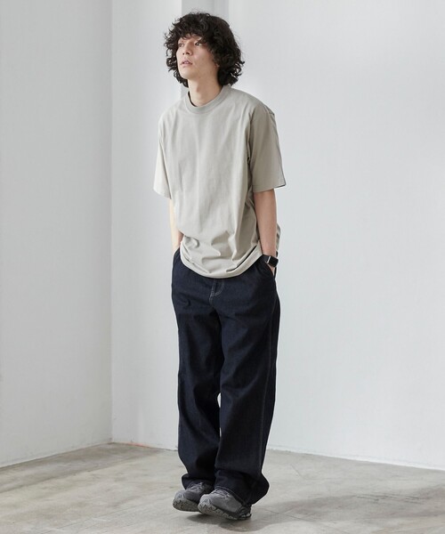 coen（コーエン）の「【WEB限定】【WELLTECT】ベーシックシンプルTシャツ（Tシャツ/カットソー・メンズ・ホワイト/ライトグレー/ネイビー/ダークグレー/ブラック/ベージュ/ロイヤルブルー・S/M/L/XL）」の17枚目の写真