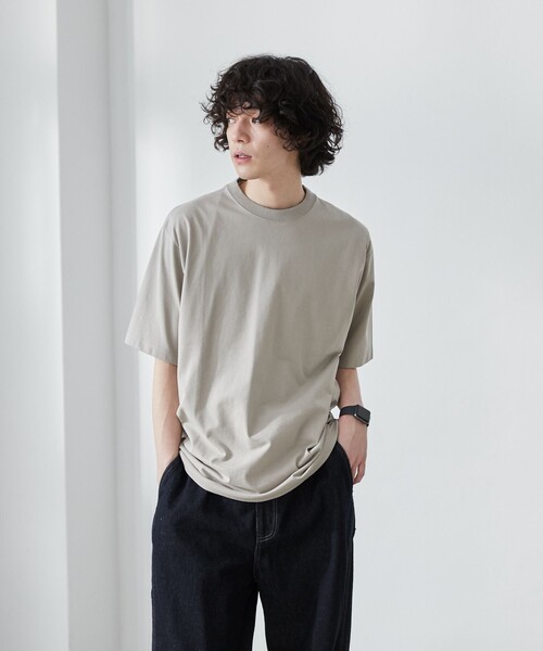 coen（コーエン）の「【WEB限定】【WELLTECT】ベーシックシンプルTシャツ（Tシャツ/カットソー・メンズ・ホワイト/ライトグレー/ネイビー/ダークグレー/ブラック/ベージュ/ロイヤルブルー・S/M/L/XL）」の18枚目の写真