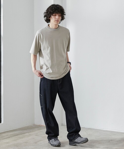 coen（コーエン）の「【WEB限定】【WELLTECT】ベーシックシンプルTシャツ（Tシャツ/カットソー・メンズ・ホワイト/ライトグレー/ネイビー/ダークグレー/ブラック/ベージュ/ロイヤルブルー・S/M/L/XL）」の19枚目の写真