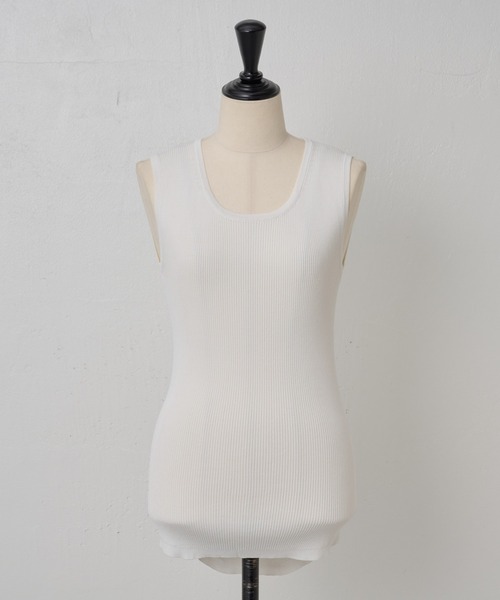 BEARDSLEY（ビアズリー）の「裾ラウンドリブタンク（タンクトップ・レディース・ライトグレー/ホワイト/ブラック・FREE）」の16枚目の写真