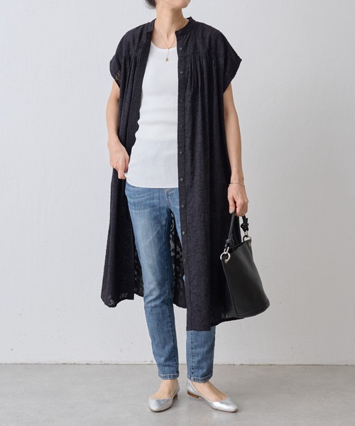 BEARDSLEY（ビアズリー）の「裾ラウンドリブタンク（タンクトップ・レディース・ライトグレー/ホワイト/ブラック・FREE）」の15枚目の写真