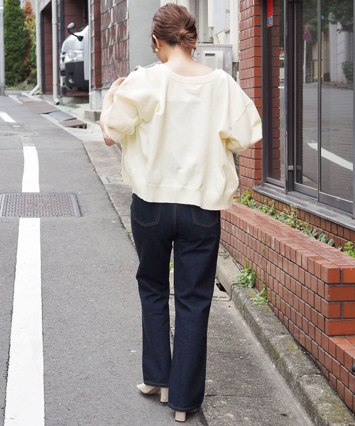 tiptop(ティップトップ)の「ハートボタン2way半袖カーディガン(カーディガン/ボレロ・レディース・ピンク/ブラック系その他/アイボリー/ブラック/サックスブルー・FREE)」の11枚目の写真