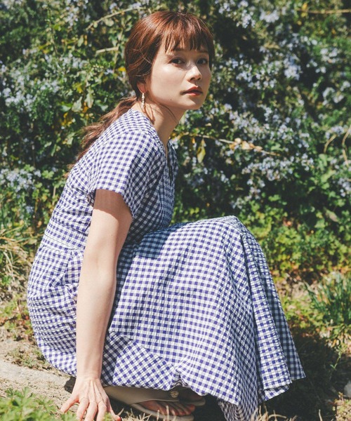 GLOBAL WORK(グローバルワーク)の「高山直子さんコラボ/カシュクールワンピ半袖/EiiS/991922(ワンピース・レディース・ブラック系その他/パープル系その他5・X-SMALL/SMALL)」の11枚目の写真