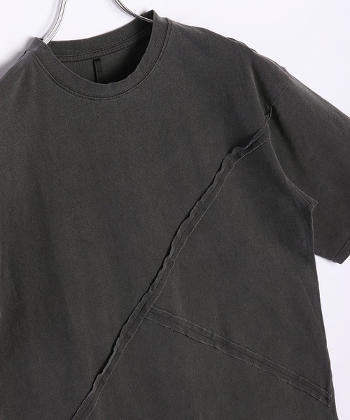 【ピグメント加工】クルーネック半袖Ｔシャツ StartingOver ダメージ加工ピグメント クルーネック半袖ビッグT