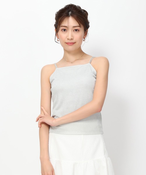 MISCH MASCH(ミッシュマッシュ)の「カップ付きキャミソール/MM428203(キャミソール・レディース・ブラック/ホワイト/モカ/シルバー・フリ-)」の12枚目の写真