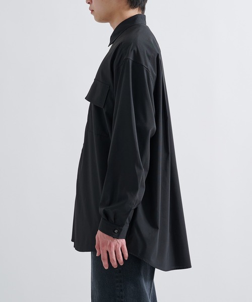 WHITE MOUNTAINEERING(ホワイトマウンテニアリング)の「【White Mountaineering / ホワイトマウンテニアリング】REGULAR COLLAR SHIRT【セットアップ対応】(シャツ/ブラウス・メンズ・ネイビー/ブラック・0/1/2)」の9枚目の写真