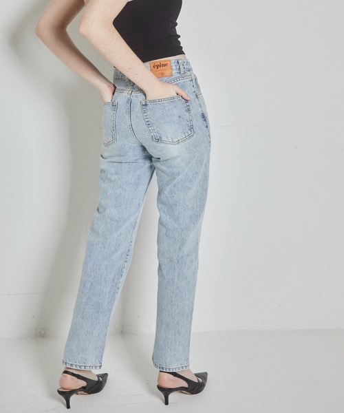 epine（エピヌ）の「《epine SUPER MODEL JEANS》straight（デニムパンツ・レディース・ブラック/ブルー・S/M）」の16枚目の写真