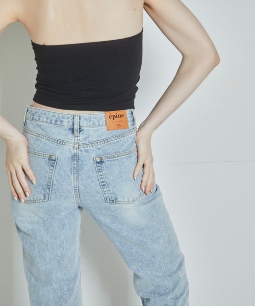 epine（エピヌ）の「《epine SUPER MODEL JEANS》straight（デニムパンツ・レディース・ブラック/ブルー・S/M）」の20枚目の写真