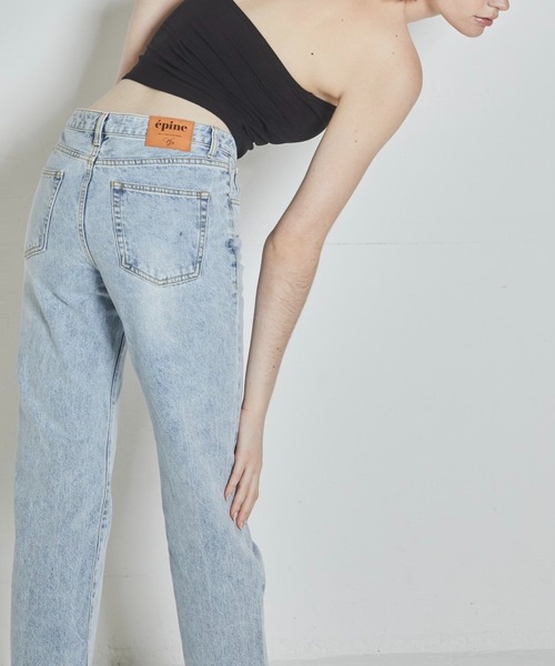 epine（エピヌ）の「《epine SUPER MODEL JEANS》straight（デニムパンツ・レディース・ブラック/ブルー・S/M）」の21枚目の写真