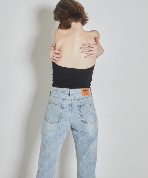 epine（エピヌ）の「《epine SUPER MODEL JEANS》straight（デニムパンツ・レディース・ブラック/ブルー・S/M）」の17枚目の写真