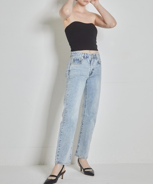 epine（エピヌ）の「《epine SUPER MODEL JEANS》straight（デニムパンツ・レディース・ブラック/ブルー・S/M）」の12枚目の写真