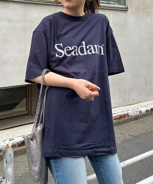 SEADAM(シーダム)の「【SEADAM】〈UNISEX〉ロゴ半袖TEE(Tシャツ/カットソー・レディース・ブラック/ネイビー/ホワイト/グレー/モスグリーン/ピンク/ブラック系その他/チャコールグレー・MEDIUM/LARGE/X-LARGE)」の21枚目の写真