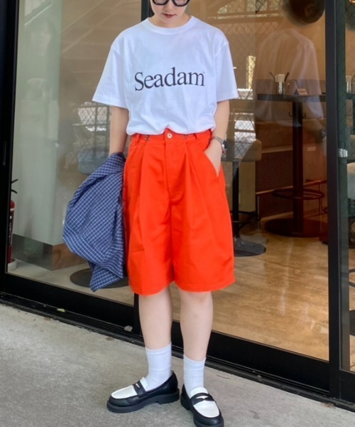 SEADAM(シーダム)の「【SEADAM】〈UNISEX〉ロゴ半袖TEE(Tシャツ/カットソー・レディース・ブラック/ネイビー/ホワイト/グレー/モスグリーン/ピンク/ブラック系その他/チャコールグレー・MEDIUM/LARGE/X-LARGE)」の22枚目の写真