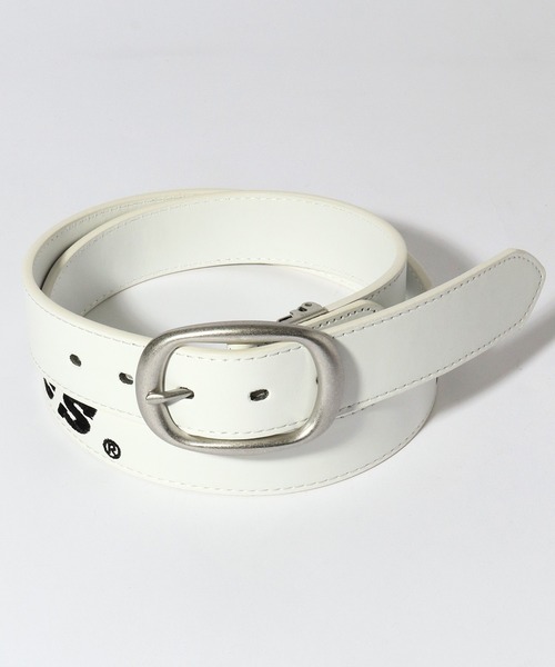 Dickies（ディッキーズ）の「【Dickies/ディッキーズ】PUレザーベルト35mm(プレーン/ハトメ/刺繍)（ベルト・メンズ・ホワイト/ブラック/ダークブラウン系/ダークブラウン系1/ホワイト系その他2/ブラック系その他2/ブラック系その他/ホワイト系その他/ブラウン/ダークブラウン・FREE）」の3枚目の写真