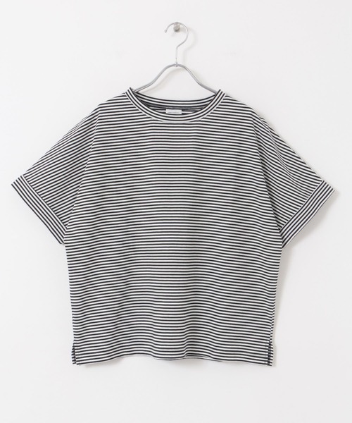 URBAN RESEARCH DOORS（アーバンリサーチドアーズ）の「『UR TECH』USAコットンロールスリーブTシャツ（Tシャツ/カットソー・レディース・ホワイト系その他/ミント/パープル/ブラック/オフホワイト・MEDIUM）」の16枚目の写真