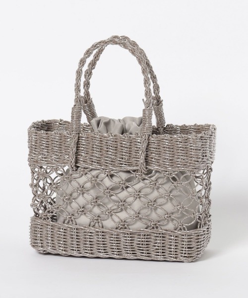 Andemiu（アンデミュウ）の「ペーパーカゴＢＡＧ118057（かごバッグ・レディース・パープル系その他/グリーン系その他/イエロー系その他/グレー系その他・FREE）」の9枚目の写真