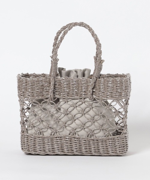 Andemiu（アンデミュウ）の「ペーパーカゴＢＡＧ118057（かごバッグ・レディース・パープル系その他/グリーン系その他/イエロー系その他/グレー系その他・FREE）」の16枚目の写真