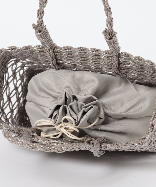 Andemiu（アンデミュウ）の「ペーパーカゴＢＡＧ118057（かごバッグ・レディース・パープル系その他/グリーン系その他/イエロー系その他/グレー系その他・FREE）」の22枚目の写真