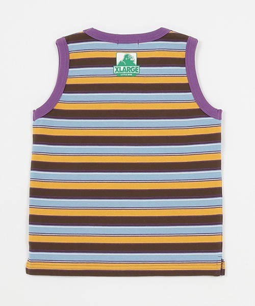 XLARGE KIDS(エクストララージキッズ)の「マルチボーダータンクトップ(タンクトップ・キッズ・パープル/グリーン・90cm/100cm/110cm/120cm/130cm/140cm)」の12枚目の写真