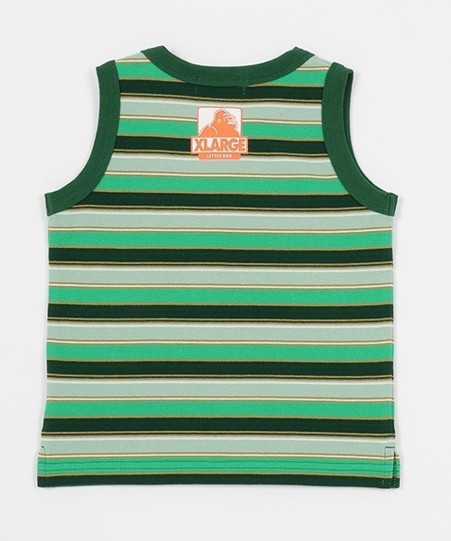XLARGE KIDS(エクストララージキッズ)の「マルチボーダータンクトップ(タンクトップ・キッズ・パープル/グリーン・90cm/100cm/110cm/120cm/130cm/140cm)」の11枚目の写真