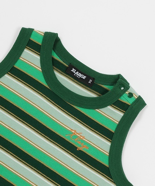 XLARGE KIDS(エクストララージキッズ)の「マルチボーダータンクトップ(タンクトップ・キッズ・パープル/グリーン・90cm/100cm/110cm/120cm/130cm/140cm)」の10枚目の写真