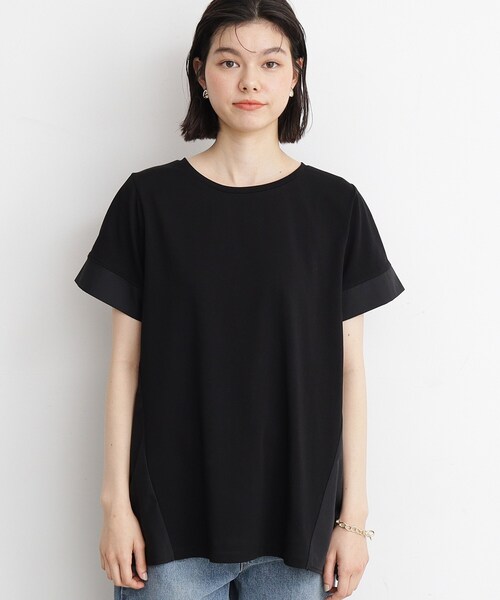 THE SHOP TK (ザ ショップ ティーケー )の「◆【UV/接触冷感/洗濯OK/毛玉になりにくい】フハク切替チュニック(チュニック・レディース・オフホワイト/ブラック/チャコールグレー・12/13)」の21枚目の写真