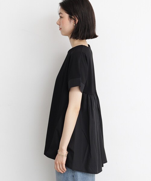 THE SHOP TK (ザ ショップ ティーケー )の「◆【UV/接触冷感/洗濯OK/毛玉になりにくい】フハク切替チュニック(チュニック・レディース・オフホワイト/ブラック/チャコールグレー・12/13)」の22枚目の写真