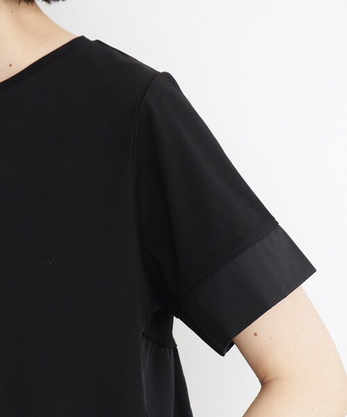 THE SHOP TK (ザ ショップ ティーケー )の「◆【UV/接触冷感/洗濯OK/毛玉になりにくい】フハク切替チュニック(チュニック・レディース・オフホワイト/ブラック/チャコールグレー・12/13)」の18枚目の写真