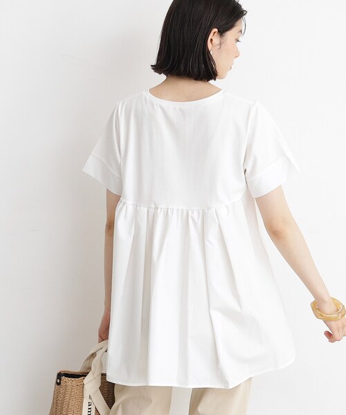 THE SHOP TK (ザ ショップ ティーケー )の「◆【UV/接触冷感/洗濯OK/毛玉になりにくい】フハク切替チュニック(チュニック・レディース・オフホワイト/ブラック/チャコールグレー・12/13)」の17枚目の写真