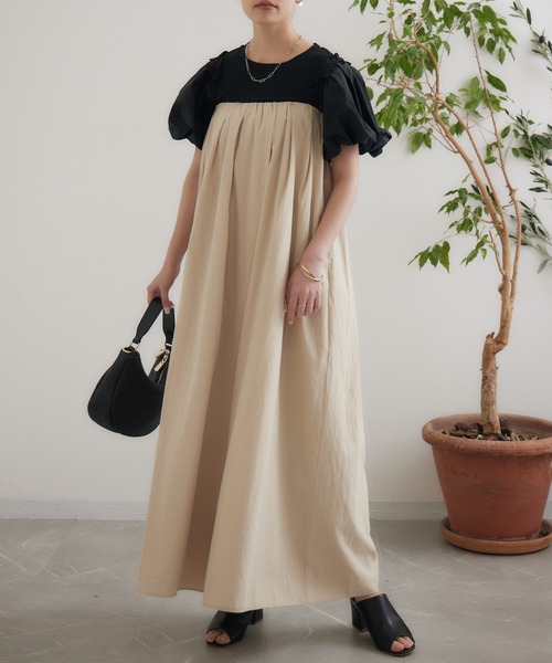 CLOCHE（クロシェ）の「cloche フロントラップ風サロペット