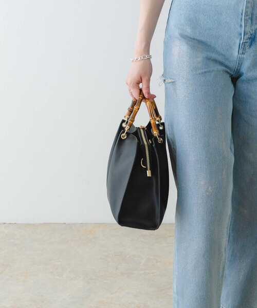 RODE SKO（ロデスコ）の「バンブースクエアミドルバッグ（ハンドバッグ・レディース・ブラック/オリーブ/グレー・ONE）」の15枚目の写真