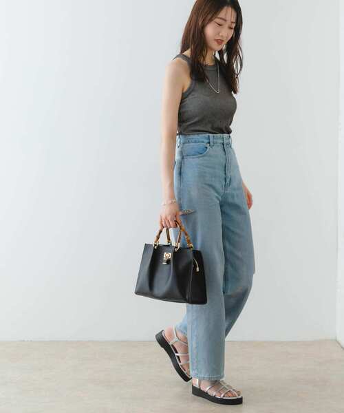 RODE SKO（ロデスコ）の「バンブースクエアミドルバッグ（ハンドバッグ・レディース・ブラック/オリーブ/グレー・ONE）」の19枚目の写真