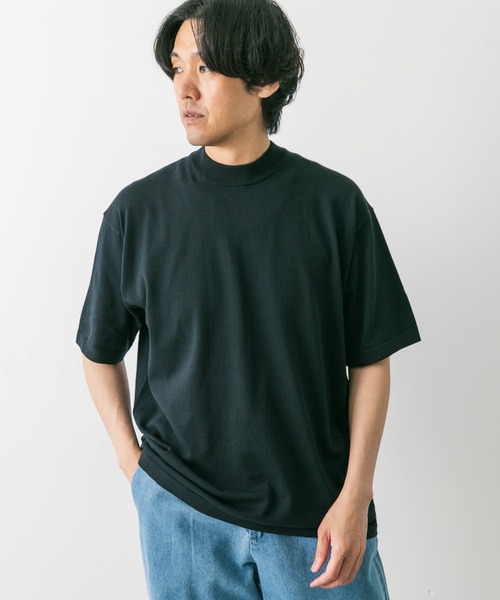 URBAN RESEARCH DOORS(アーバンリサーチドアーズ)の「『UR TECH ひやサラクール』モックネック ショートスリーブ ニット(ニット/セーター・メンズ・ベージュ系その他/ネイビー/モカ・MEDIUM/LARGE)」の11枚目の写真