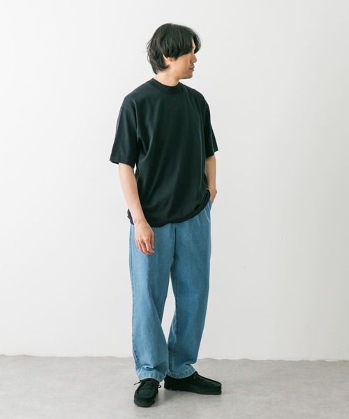 URBAN RESEARCH DOORS(アーバンリサーチドアーズ)の「『UR TECH ひやサラクール』モックネック ショートスリーブ ニット(ニット/セーター・メンズ・ベージュ系その他/ネイビー/モカ・MEDIUM/LARGE)」の16枚目の写真