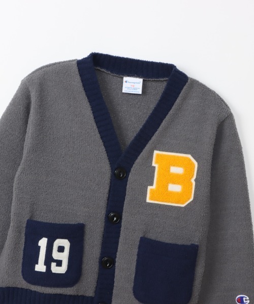 Champion(チャンピオン)の「Champion/チャンピオン CARDIGAN(カーディガン/ボレロ・キッズ・グレー系その他/ネイビー/モカ・130/140/150/160/120)」の4枚目の写真