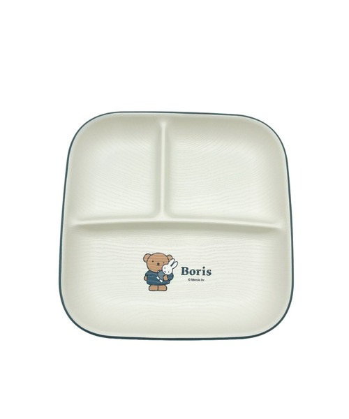 sanrio(サンリオ)の「miffy/ミッフィー スクエアワンプレートL ギンガムシリーズ(食器・レディース・レッド/グレー・ONE SIZE)」の1枚目の写真