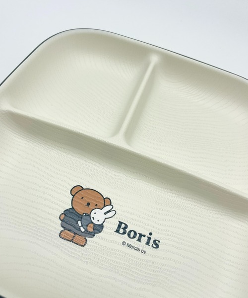 sanrio(サンリオ)の「miffy/ミッフィー スクエアワンプレートL ギンガムシリーズ(食器・レディース・レッド/グレー・ONE SIZE)」の4枚目の写真