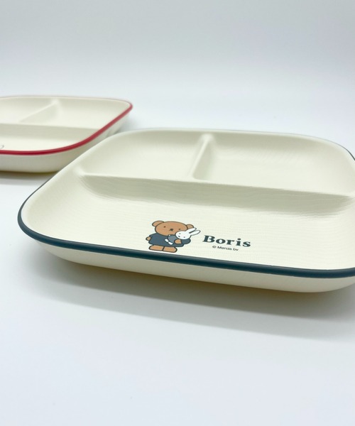 sanrio(サンリオ)の「miffy/ミッフィー スクエアワンプレートL ギンガムシリーズ(食器・レディース・レッド/グレー・ONE SIZE)」の5枚目の写真