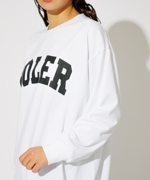 POLeR(ポーラー)の「【POLeR/ポーラー】COLLEGE ロングスリーブTシャツ(Tシャツ/カットソー・メンズ・ホワイト/ブラック/グリーン・M/L/XL)」の9枚目の写真