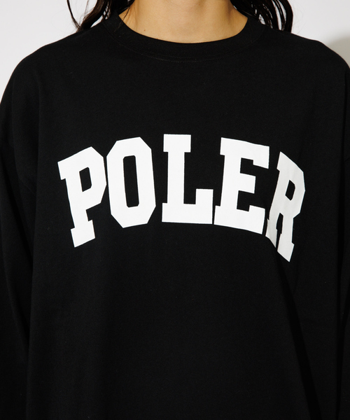 POLeR(ポーラー)の「【POLeR/ポーラー】COLLEGE ロングスリーブTシャツ(Tシャツ/カットソー・メンズ・ホワイト/ブラック/グリーン・M/L/XL)」の17枚目の写真