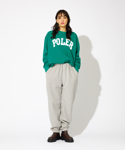 POLeR(ポーラー)の「【POLeR/ポーラー】COLLEGE ロングスリーブTシャツ(Tシャツ/カットソー・メンズ・ホワイト/ブラック/グリーン・M/L/XL)」の19枚目の写真