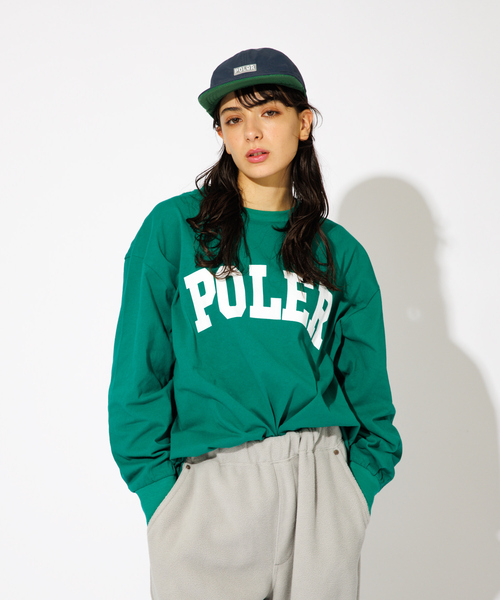 POLeR(ポーラー)の「【POLeR/ポーラー】COLLEGE ロングスリーブTシャツ(Tシャツ/カットソー・メンズ・ホワイト/ブラック/グリーン・M/L/XL)」の20枚目の写真