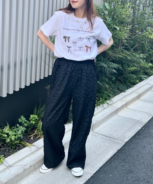 Loueme(ルエム)の「サイドリボンフラワーワイドパンツ(その他パンツ・レディース・ホワイト/アイボリー/ブラック・FREE)」の19枚目の写真