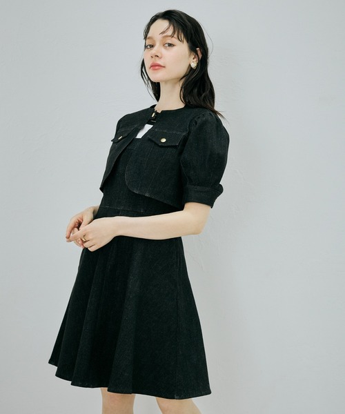 韓国っぽ♡ デニム で  セクシーに♪ ジャケット キャミワンピース セット 楽天市場】【送料無料】デニムジャケット＆キャミワンピ